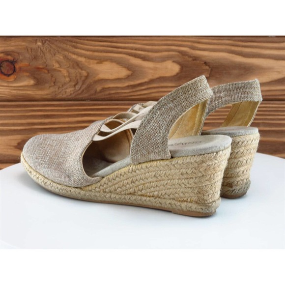 GNWflex Size‎ 7 Slingback Heel Beige Synthetic M Width Morgan - Picture 8 of 10